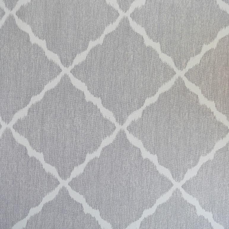 Ikat Strie Pewter Fabric